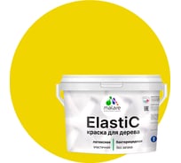 Краска MALARE Elastic для деревянных поверхностей, универсальная, с антисептическим эффектом, матовая, весенний адонис, 10 кг 2037891364971