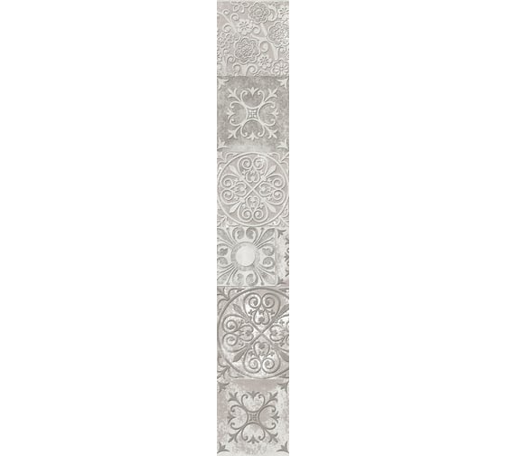 Бордюр Beryoza Ceramica ФК Амалфи 20 серый 95x600x9, 1шт. ТГ-00004001