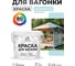 Акриловая краска для вагонки для дерева с антисептическим эффектом без запаха матовая сахарный вихрь MALARE 2 кг КВГНКАСАВМ0200 2