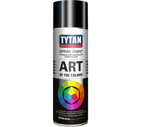 Аэрозольная краска Tytan PROFESSIONAL ART OF THE COLOUR RAL9005, черная глянец 400мл 93809 54037