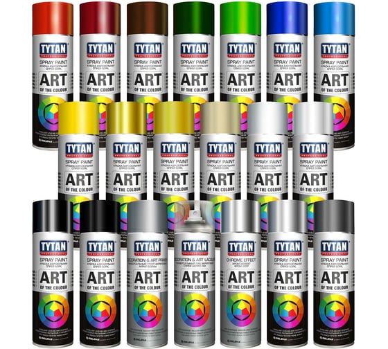 Аэрозольная краска Tytan PROFESSIONAL ART OF THE COLOUR RAL9005, черная глянец 400мл 93809 54037