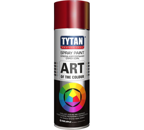 Аэрозольная краска TYTAN PROFESSIONAL ART OF THE COLOUR RAL3005, красное вино 400мл 54031 1