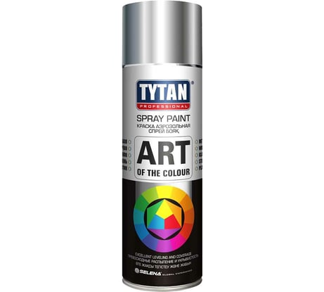 Аэрозольная краска TYTAN PROFESSIONAL ART OF THE COLOUR RAL9006, металлик 400мл 93762 54029
