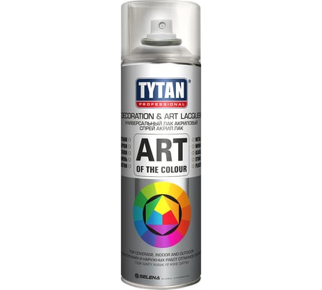 Аэрозольный лак Tytan PROFESSIONAL ART OF THE COLOUR бесцветный матовый 400 мл 62376 212195