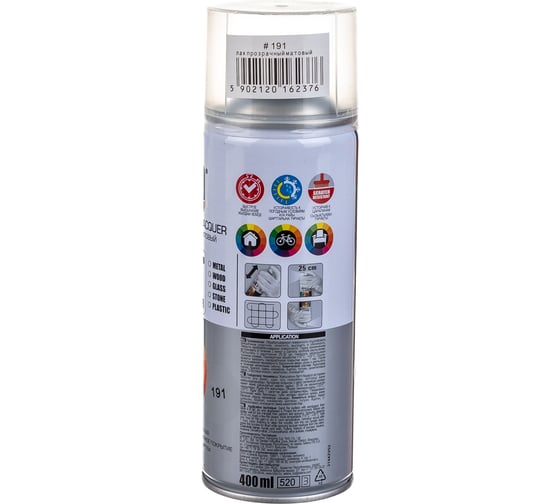 Аэрозольный лак Tytan PROFESSIONAL ART OF THE COLOUR бесцветный матовый 400 мл 62376 212195