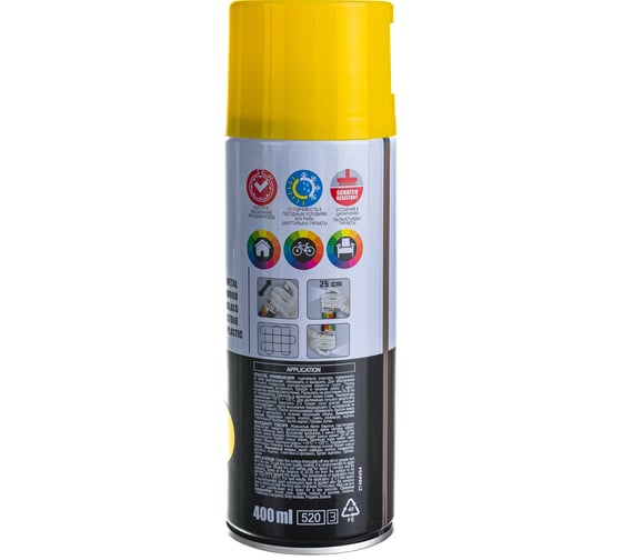 Аэрозольная краска Tytan PROFESSIONAL ART OF THE COLOUR RAL1018, желтая 400мл 93601 54030