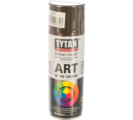 Аэрозольная краска TYTAN PROFESSIONAL ART OF THE COLOUR RAL8017, коричневая 400мл 93748