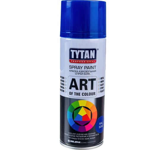 Аэрозольная краска Tytan PROFESSIONAL ART OF THE COLOUR RAL5002, ультрамарин 400мл 64707 212190