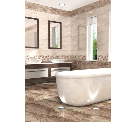 Декор Beryoza Ceramica ВК Анталия бежевый, 200x500x8 мм, 1 шт. ТГ-00003875