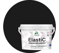 Краска MALARE Elastic для деревянных поверхностей, универсальная, с антисептическим эффектом, матовая, черный, 10 кг 2037893113171