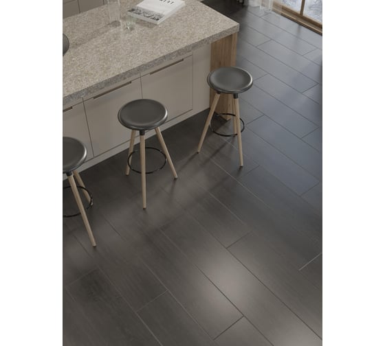 Ламинат EGGER Classic 33 класс износостойкости, 8 мм, 2.54 кв.м в упаковке, влагостойкий, фаска, aqua+ 186 Дуб Шерман антрацит