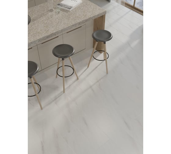 Ламинат EGGER Classic 33 класс износостойкости, 8 мм, 2.54 кв.м в упаковке, влагостойкий, фаска, aqua+ 245 Мрамор Леванто белый