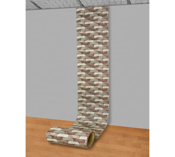 Мягкая самоклеящаяся 3d панель LAKO рулон, кирпичная кладка 20, 70x600 см, толщина 6 мм LKD-16-05-FC63-1-RU