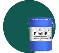 Всесезонная фасадная краска-эмаль MALARE Pliolite зимняя, для всех типов поверхностей, RAL 6005, зеленый мох, глянцевая, 18 кг 2038119892863