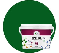 Краска для стен, потолков и обоев MALARE Евро 7, зеленый мичиган, 2,7 л 2038063679749 КЕВРО7ЗЕММ0390