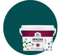 Краска MALARE Евро 7 для стен, потолков и обоев, голубая пихта, 1 л 2038063680738