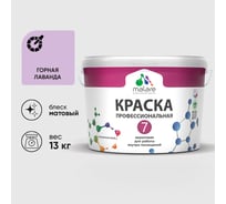 Краска для стен, потолков и обоев MALARE Евро 7, горная лаванда, 9 л 2038063680493 КЕВРО7ГОРМ1300