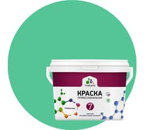 Краска для стен, потолков и обоев MALARE Евро 7, снежная мята, 1 л 2038063680042 КЕВРО7СНММ0130