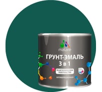 Грунт-эмаль MALARE 3 в 1 по ржавчине, акриловая, зеленый мох, матовая, 1.25 кг 2038218779546