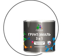 Грунт-эмаль MALARE 3 в 1 по ржавчине, акриловая, белый, матовая, 0.8 кг 2038218669625