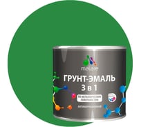 Грунт-эмаль MALARE 3 в 1 по ржавчине, акриловая, зеленый, глянцевая, 1 кг 2038218779591