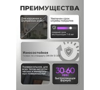 Эмаль ПФ-115 MALARE, для металла, по дереву, для минеральных поверхностей, RAL 7024, графитово-серый (темный), матовая, 1,25 кг ЭПФ1157024М0125