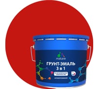 Грунт-Эмаль 3 в 1 по ржавчине MALARE, акриловая, красный, матовая, 12,5 кг ГЭФСТ3020М1250
