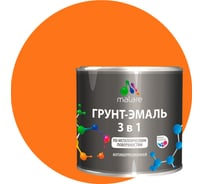 Грунт-эмаль MALARE 3 в 1 по ржавчине, акриловая, оранжевый, глянцевая, 2 кг 2038218779324