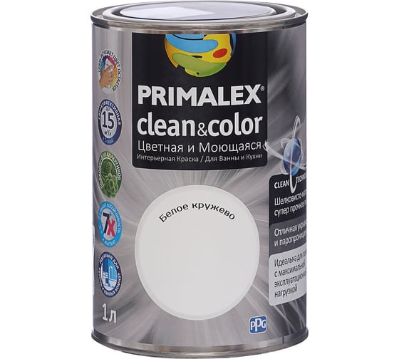 Краска PRIMALEX Clean&Color Белое кружево 420198