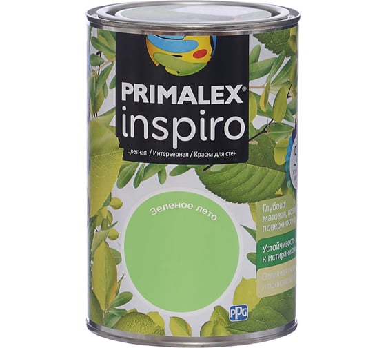 Краска PRIMALEX Inspiro Зеленое Лето 420156