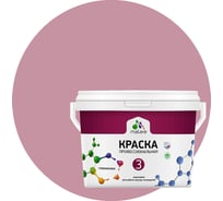 Краска MALARE Евро №3 для обоев, стен и потолков, парнасская роза, 2.7 л 2038063489263