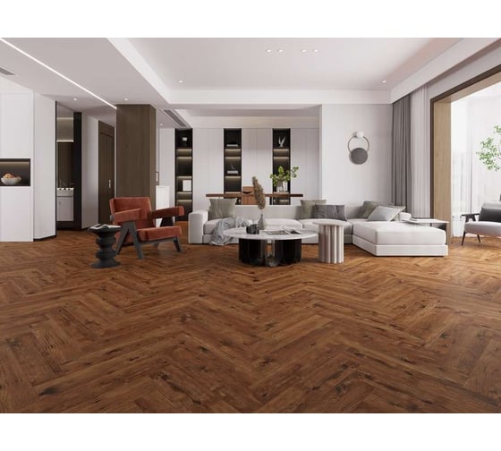 SPC ламинат EvoFloor Parquet Calcanhar / Калканхар 640х128х4.5 мм, 2.294 м2 (А+В) P222-1