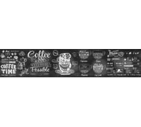 Кухонный фартук ПанельПласт фотопечать, лак, "Меню", 600x3000 мм 672