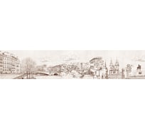 Кухонный фартук ПанельПласт фотопечать, лак, "Европейские зарисовки", 600x3000 мм 081