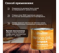 Льняная натуральная олифа Goodhim 2,2 л 78583 15910348