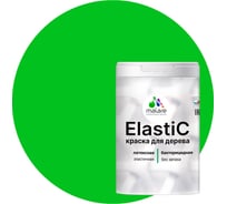Краска для деревянных поверхностей MALARE Elastic универсальная, с антисептическим эффектом, матовая, освежающий зеленый, 1 кг 2038302048374