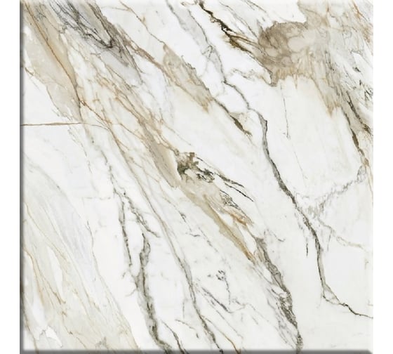 Керамическая для пола Beryoza Ceramica Glamour G белый, 418x418x8 мм, 8 шт. ТГ-00005720