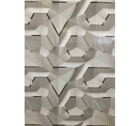 Панель ПВХ КронаПласт Unique кода белая, 2 шт. УТ-00079523