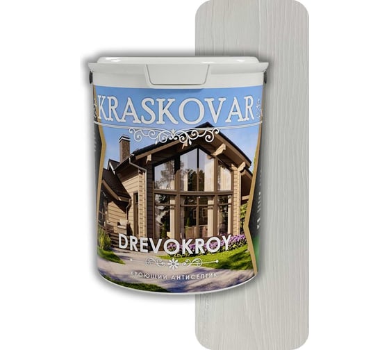 Кроющий антисептик Kraskovar Drevokroy, база А, 2 л 1083