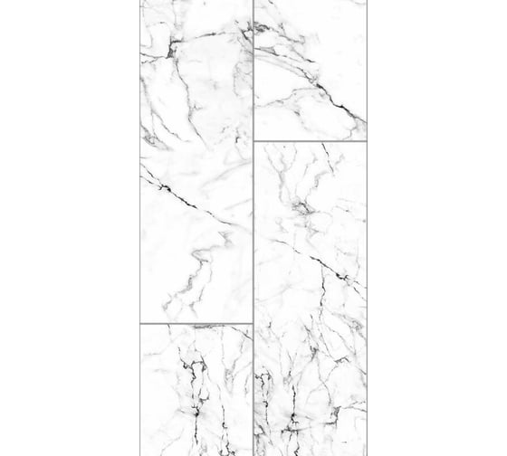 Панель ПВХ ПАНЕЛЬПЛАСТ Snow Streaks фотопечать под лаком, 0,25x2,7 м, Хай-Тек, 10 шт. 8216 1