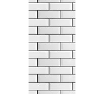 Панель ПВХ ПАНЕЛЬПЛАСТ White Brick фотопечать под лаком, 0,25x2,7 м, Хай-Тек, 10 шт. 8237