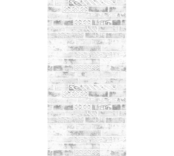 Панель ПВХ ПАНЕЛЬПЛАСТ Decoration Brick фотопечать под лаком, 0,25x2,7 м, Хай-Тек, 10 шт. 8240