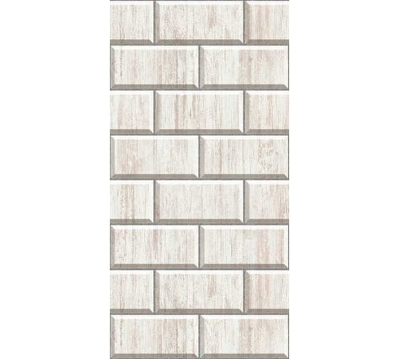 Панель ПВХ ПАНЕЛЬПЛАСТ Wood Carved Stone фотопечать под лаком, 0,25x2,7 м, Приорити, 10 шт. 8282