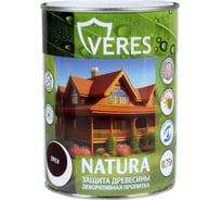 Декоративная пропитка для дерева VERES Natura полуматовая, 0.75 л, орех 262288