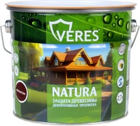 Декоративная пропитка для дерева VERES Natura полуматовая, 2.7 л, махагон 262307