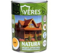 Декоративная пропитка для дерева VERES Natura полуматовая, 0.75 л, сосна 262297