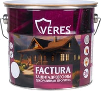 Декоративная пропитка для дерева VERES Factura полуматовая, 3 л, тик 262226