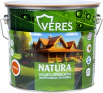 Декоративная пропитка для дерева VERES Natura полуматовая, 2.7 л, орегон 262286