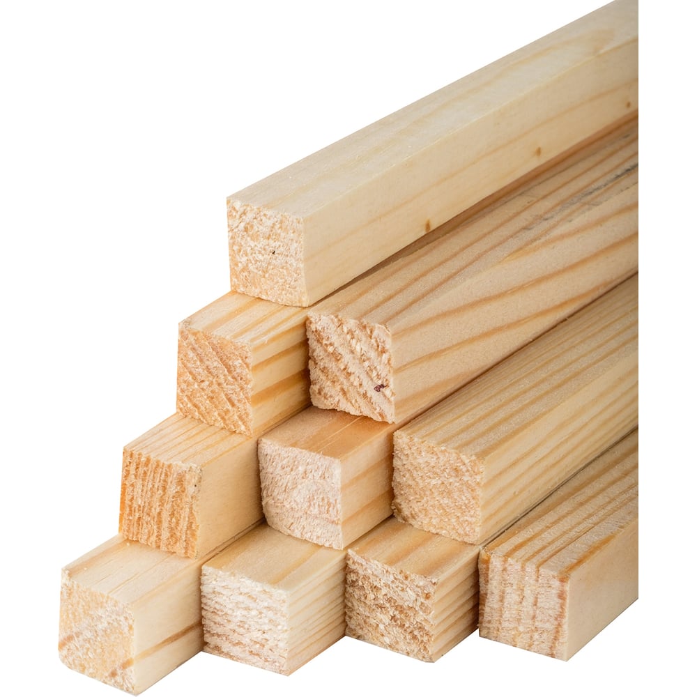 Брусок Timber&Style 10x10x1000мм, сращенный 10 шт, сорт экстра, сосна ...