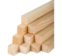 Брусок Timber&Style 10x10x1000мм, сращенный 10 шт, сорт экстра, сосна TSM101010010